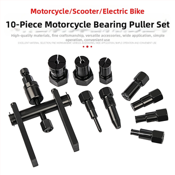 Σετ αποσυναρμολόγησης ρουλεμάν μοτοσικλέτας με δύο γνάθες - κράμα, 10 τεμάχια, 1,26 kg