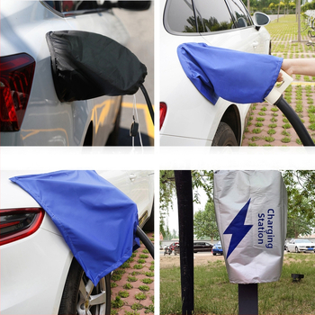 Κάλυμμα βροχής για το όπλο φόρτισης ηλεκτρικού οχήματος, εξωτερικό αδιάβροχο από πολυεστέρα, προσαρμόσιμο, μοντέρνο μινιμαλιστικό στυλ
