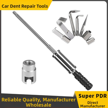 PDR комплект за ремонт на вдлънатини на автомобил – ръчен чук за изправяне без боядисване; Материал: неръждаема стомана + желязо; Марка: Super PDR; Приложение: поддръжка