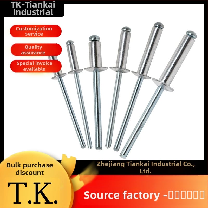 Set alata za aluminijske nitne za ormariće (nitovi: blind; Marka: T.K.Excellent; Materijal: aluminij i legure; Standard: ISO1051; Završna obrada: neočišćena)