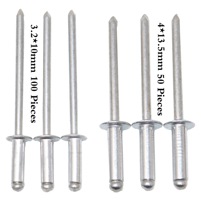 Комплект за заклепване за алуминиеви шкафове (Марка: T.K.Excellent; Материал: алуминий и сплави; Стандарт: ISO1051; Тип заклепки: слепи; Повърхност: без обработка)