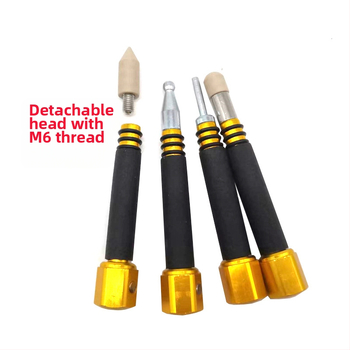 Комплект от 4 инструмента за ремонт на вдлъбнатини в автомобили с подменяеми глави, магнитна ударна писалка и изглаждане на вдлъбнати и изпъкнали форми