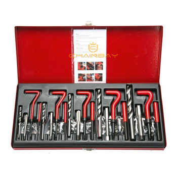 Σετ εργαλείων 131 τεμαχίων για διάτρηση και επισκευή μπουζί αυτοκινήτου | CHAINBAY, Ατσάλι, Καθαρό βάρος 2.5
