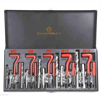 Σετ εργαλείων 131 τεμαχίων για διάτρηση και επισκευή μπουζί αυτοκινήτου | CHAINBAY, Ατσάλι, Καθαρό βάρος 2.5