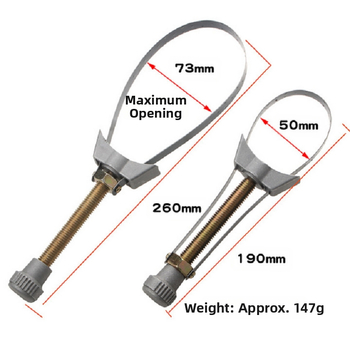 Гаечен ключ за маслен филтър Jutye, цинкова сплав, тегло 147 g, вид: гайков ключ за въртящ момент