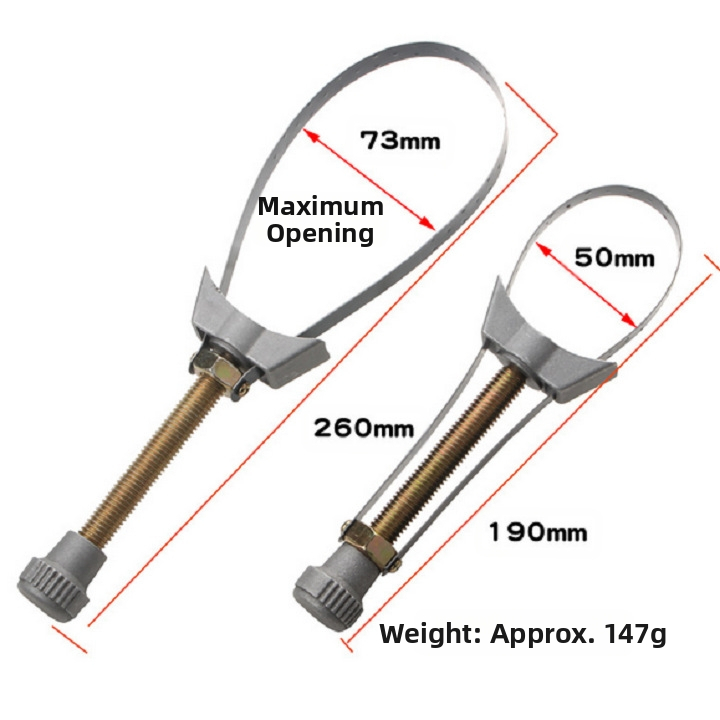 Гаечен ключ за маслен филтър Jutye, цинкова сплав, тегло 147 g, вид: гайков ключ за въртящ момент