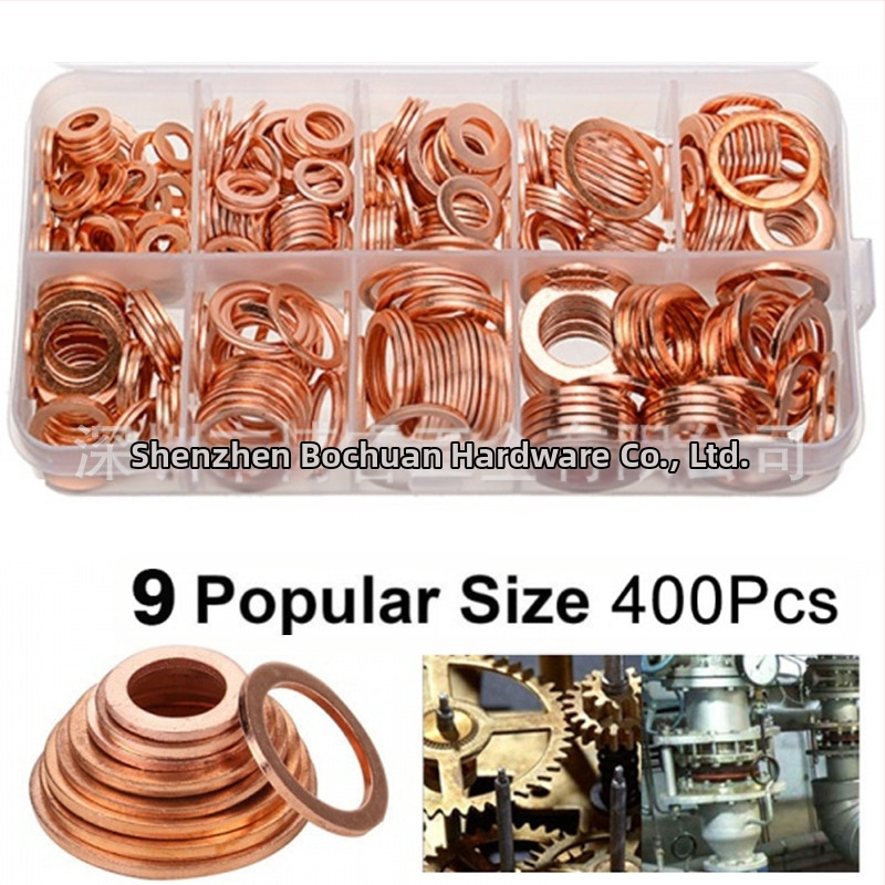 Медна уплътнителна шайба, O-образна, за дупки - висока температурна устойчивост, износоустойчивост и корозионна устойчивост