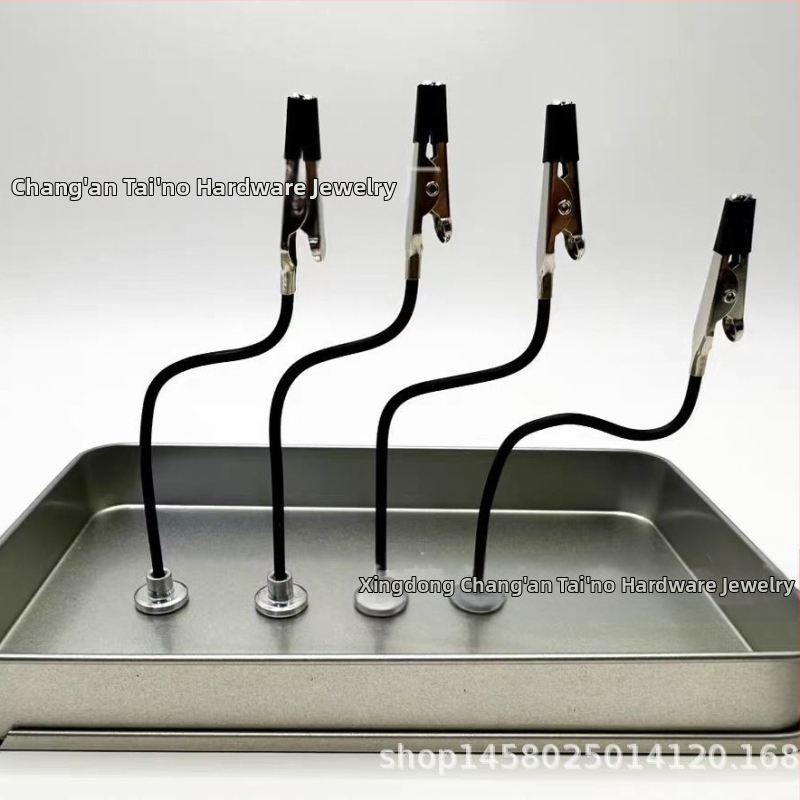 Държач за бележки с магнитна база и аллигатор клип, гъвкав дизайн, железна конструкция, носимост 20, Tylenol