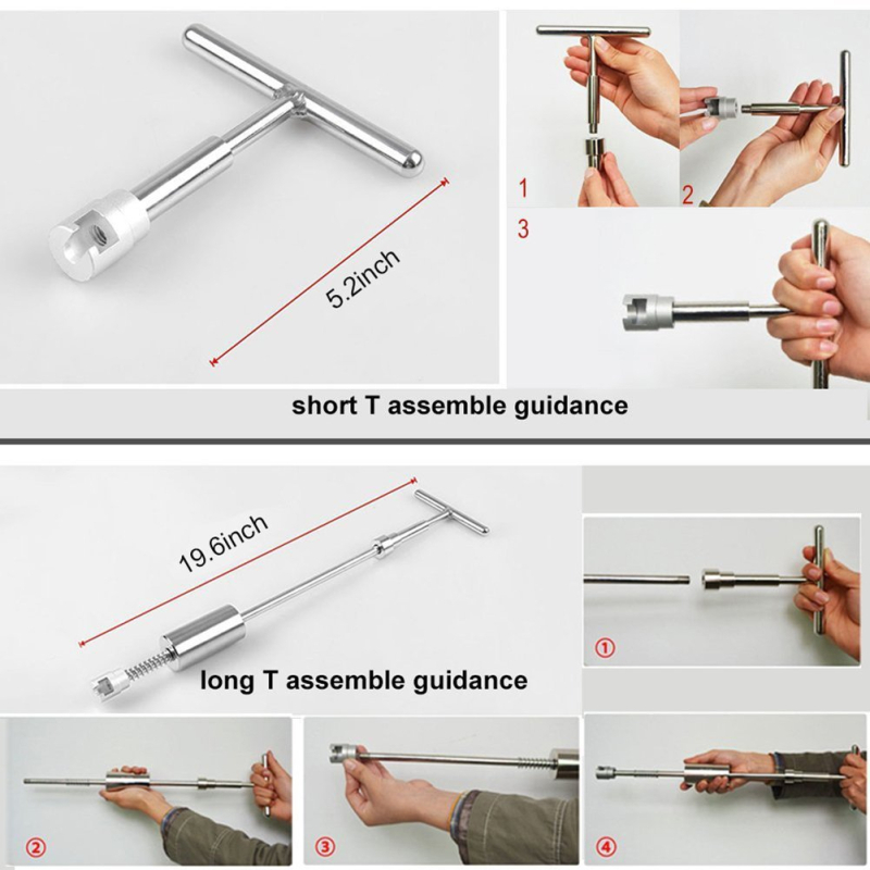 Σετ εργαλείων επιδιόρθωσης βαθουλωμάτων αυτοκινήτου με εξολκέα τύπου Τ — μοντέλο DFR45, OEM, καθολική συμβατότητα