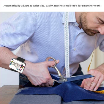 Магнитна подложка за шиене с китка и държател за игли – за инструменти за грим и фризьорство