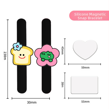 Магнитна подложка за шиене с китка и държател за игли – за инструменти за грим и фризьорство