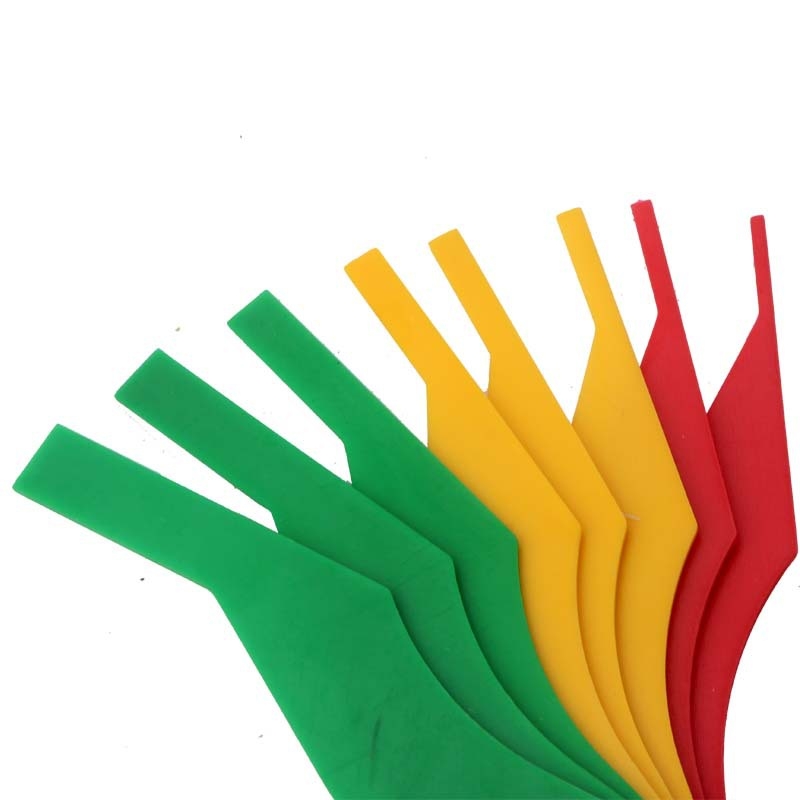 Измервателна скала за дебелината на спирачните накладки, пластмасово тяло, модел Brake pad scale, персонализирана обработка, лицензиран частен етикет