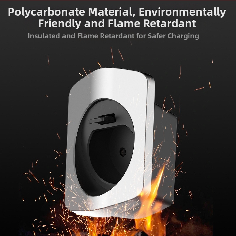 Държател за заряден пистолет по европейски стандарт за EV, стенен държач за гнездо на зарядното, аксесоар за 7 kW зарядно с един пистолет, PC инженерни пластмаси