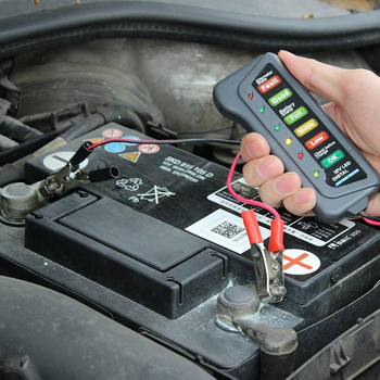 Automobiļu diagnostikas instruments 12V akumulatora testeris automobiļiem un motocikliem ar licencētām privāto zīmolu zīmēm