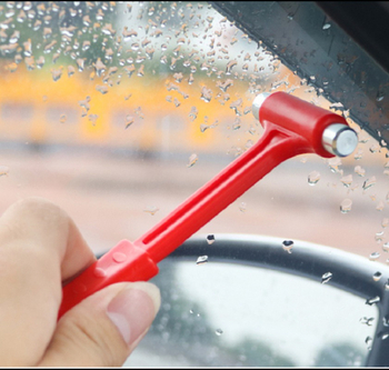 Auto sigurnosni čekić, marke Security, plastično-metalno kućište, višenamjenski alat za spašavanje, razbijač stakla