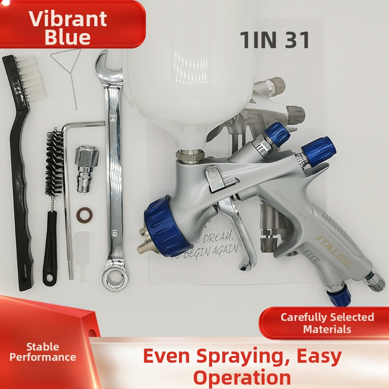 Автоматичен пистолет за боядисване на автомобили – гравитационно захранване, дюза 1,3 мм, корпус от медно-алуминиева сплав, максимално налягане 2,5