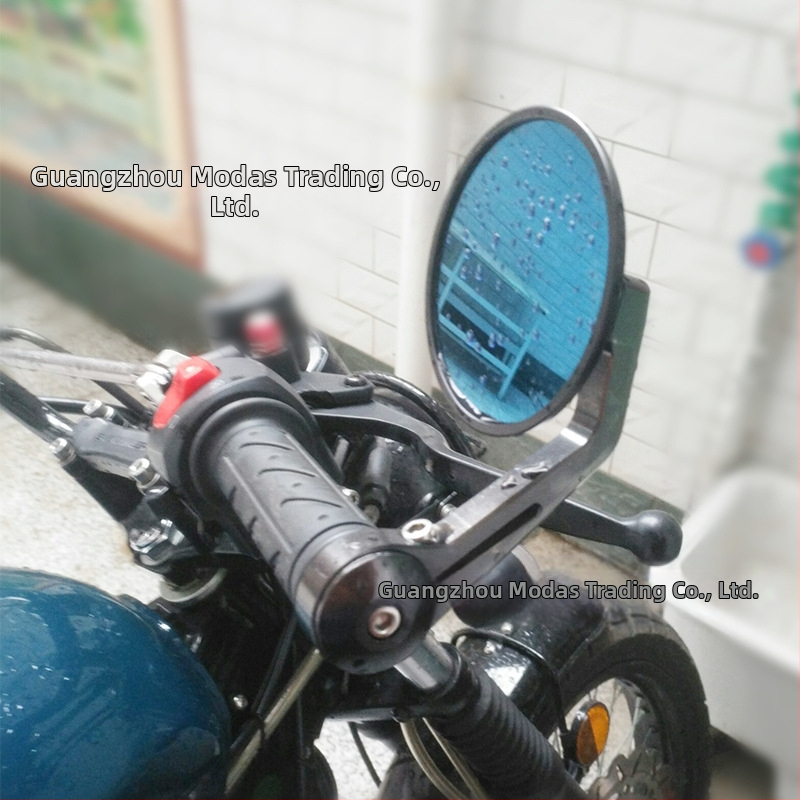 Galinio vaizdo veidrodėlis motociklui ir elektromobiliui, Modelis 22, Plokščias veidrodėlis, Stiklas