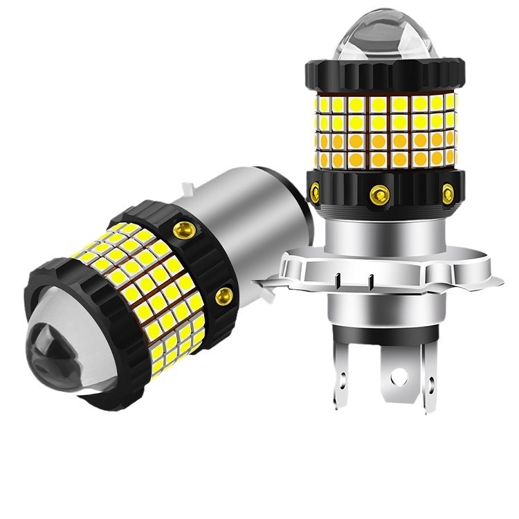 LED фар за автомобили и мотоцикли, съвместим с H4/H6/BA20D/P15D, 12–80V, 12W, 2400 lm, IP65