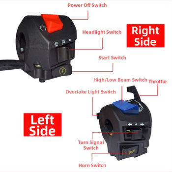 Συναρμολόγηση διακόπτη τιμονιού μοτοσικλέτας FXD125/CG125 – φανάρι, ανάφλεξη, κόρνα, διακόπτης τροφοδοσίας – εγκατάσταση Retrofit