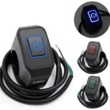 Motocyklový prepínač na riadidlá so svetlom, 12V, univerzálny