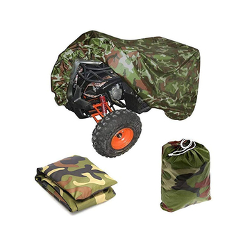 ATV/Pludmales buggy pārsegs — ūdensizturīgs, pret putekļiem un izturīgs pret ūdens spiedienu; materiāls: zīda poliesters; svars 0,5 kg