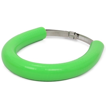 Off-road motorkerékpár kipufogócsövéhez készült védő gumigyűrű, esés- és égésvédelmi funkcióval