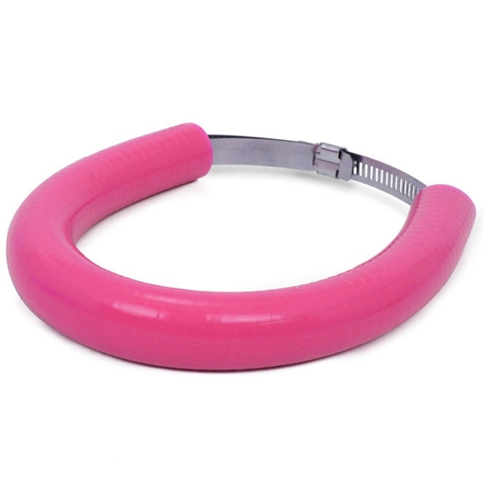 Off-road motorkerékpár kipufogócsövéhez készült védő gumigyűrű, esés- és égésvédelmi funkcióval