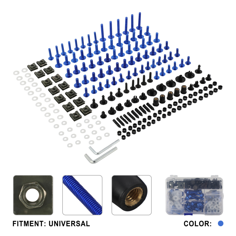 JFG Racing set vijaka za kompletno kućište motocikla – Model: Sports car full shell screw – Namjena: Retrofit