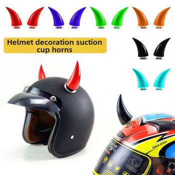 Motorkerékpár sisak szarv dekoráció szívókoronggal - retro stílus, retrofithez, NJ-200, SHUNXINGLONG