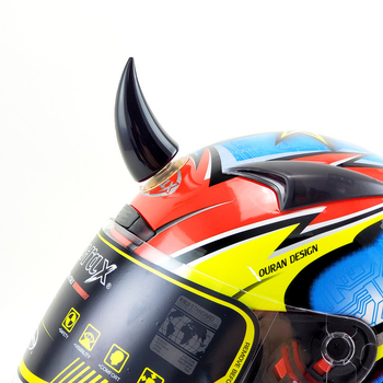 Motorkerékpár sisak szarv dekoráció szívókoronggal - retro stílus, retrofithez, NJ-200, SHUNXINGLONG