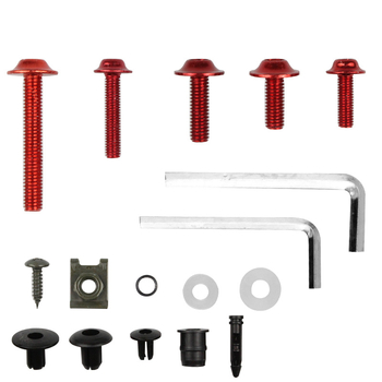 Комплект болтове за каросерия и ветробран на мотоциклет — марка Meet the edge, модел Screw, подходящ за мотоциклети