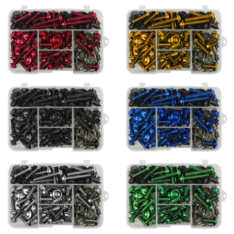 Σετ βιδών μοτοσικλέτας για φάρινγκ και παρμπρίζ — Μάρκα Meet the edge, Μοντέλο Screw, κατάλληλο για μοτοσικλέτες