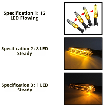 Мотоциклетен мигач с 12 LED за Yamaha MT07 MT09 MT10 MT25 и YZF R1