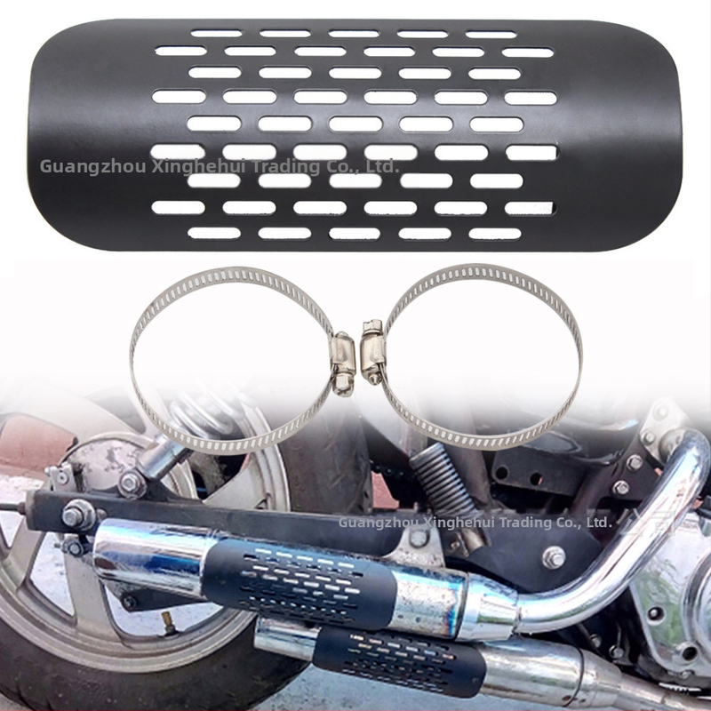 Защита за изпускателната тръба на мотоциклета – антиизгарящ капак, марка TrichTu Mount, модел OTCOVER00427, универсална съвместимост