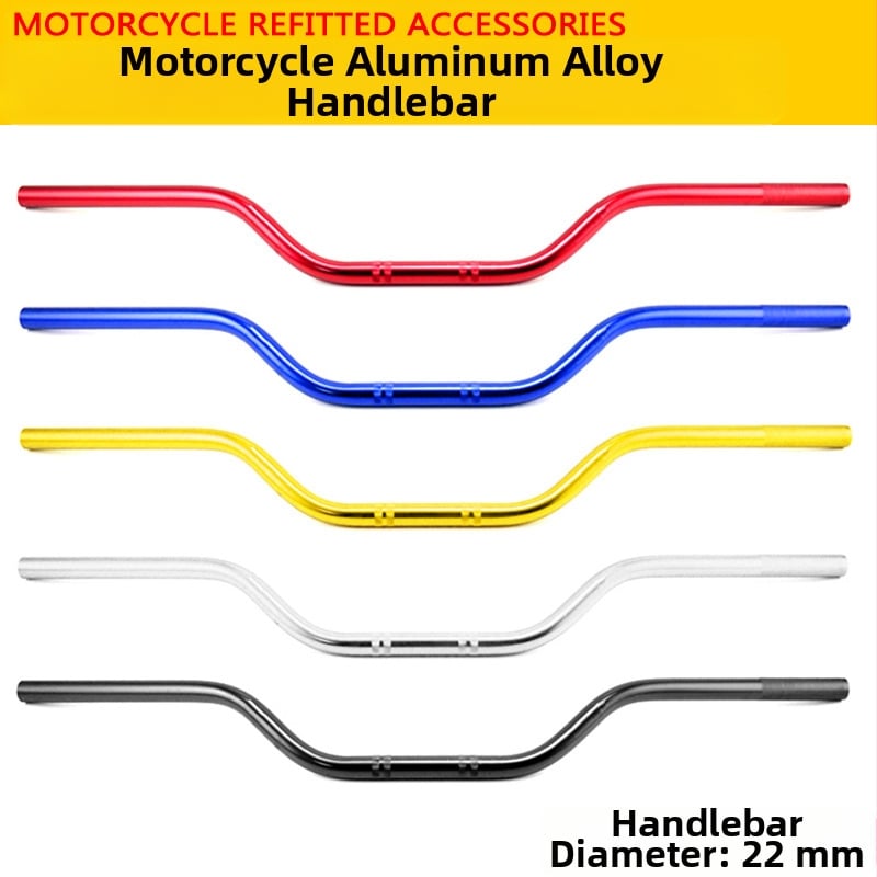 Τιμόνι μοτοσικλέτας από κράμα αλουμινίου, τροποποιημένο για εκτός δρόμου, με επεκταμένο σχεδιασμό, SHUNXINGLONG