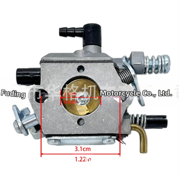 Μηχανικός καρμπυρατέρ Wagner για χλοοκοπτικό, 45cc/52cc/58cc δίχρονου κινητήρα, μοντέλο 5200 με πλαστικό σύνδεσμο λαδιού