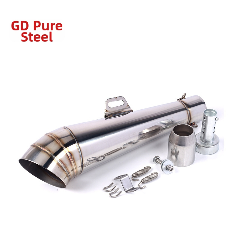 Модифицирана изпускателна тръба GP тръба, неръждаема стомана, диаметър 51 мм, универсална съвместимост