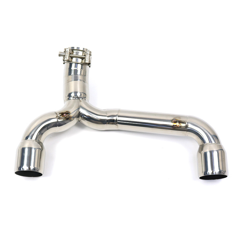 Módosított kipufogócső rozsdamentes acélból, középső rész, GSR400 GSR600 BK400 BK600 modellekhez (Típus: módosított kipufogócső; Anyag: rozsdamentes acél; Alkalmazható modellek: GSR400, GSR600, BK400, BK600)