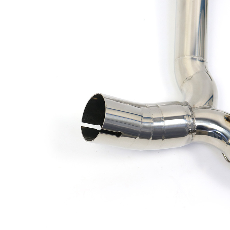 Módosított kipufogócső rozsdamentes acélból, középső rész, GSR400 GSR600 BK400 BK600 modellekhez (Típus: módosított kipufogócső; Anyag: rozsdamentes acél; Alkalmazható modellek: GSR400, GSR600, BK400, BK600)