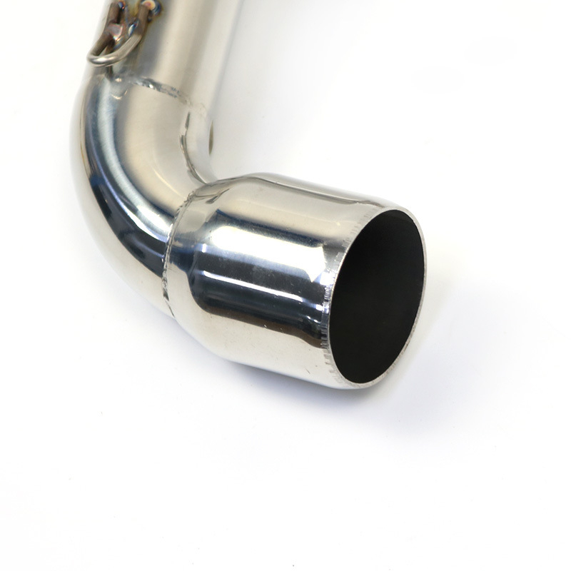 Módosított kipufogócső rozsdamentes acélból, középső rész, GSR400 GSR600 BK400 BK600 modellekhez (Típus: módosított kipufogócső; Anyag: rozsdamentes acél; Alkalmazható modellek: GSR400, GSR600, BK400, BK600)