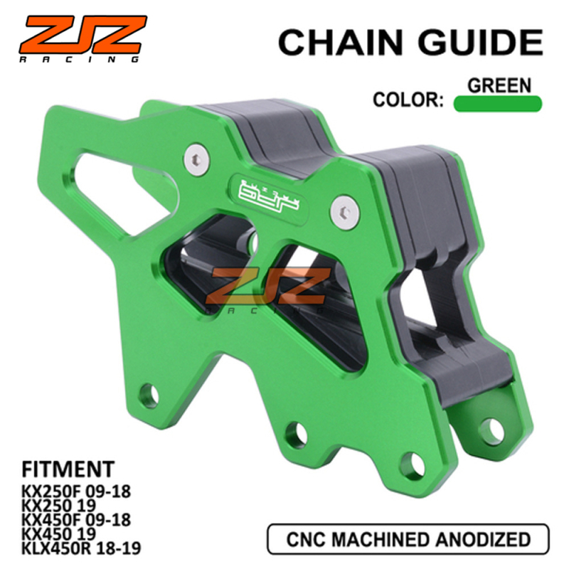 CNC alumínium láncvezető Kawasakihoz – JFG Racing, Modell: 07 Kawasaki, Retrofit használat