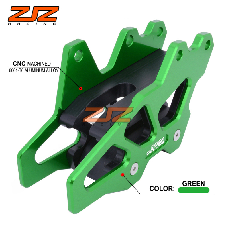 CNC alumínium láncvezető Kawasakihoz – JFG Racing, Modell: 07 Kawasaki, Retrofit használat