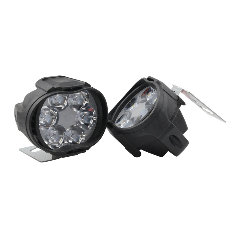 LED reflektor na motocykel, 8W, 12V, ABS plast, univerzálna kompatibilita