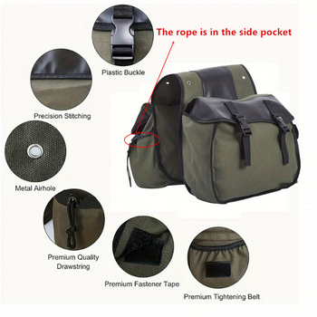 Обновен заден пакет за планински велосипед – чанта за задното седло, персонализируема, универсална съвместимост