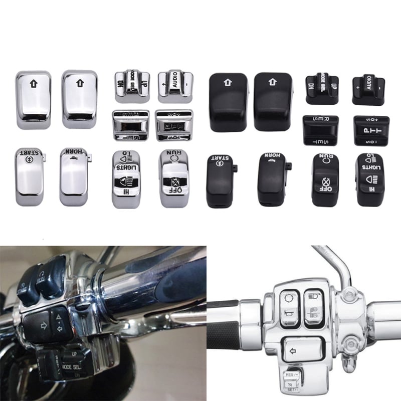 Motorkerékpár gombfedél Harley Glide-hoz, modell HL9613-01