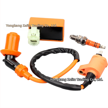 CDI запалване и високоволтов пакет за ATV GY6 50-150CC със свещ A7TJC