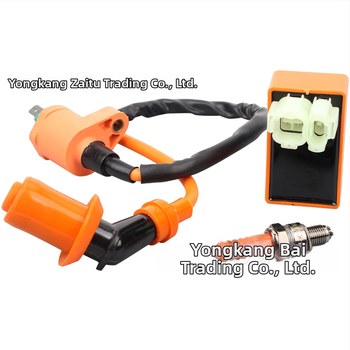 CDI запалване и високоволтов пакет за ATV GY6 50-150CC със свещ A7TJC