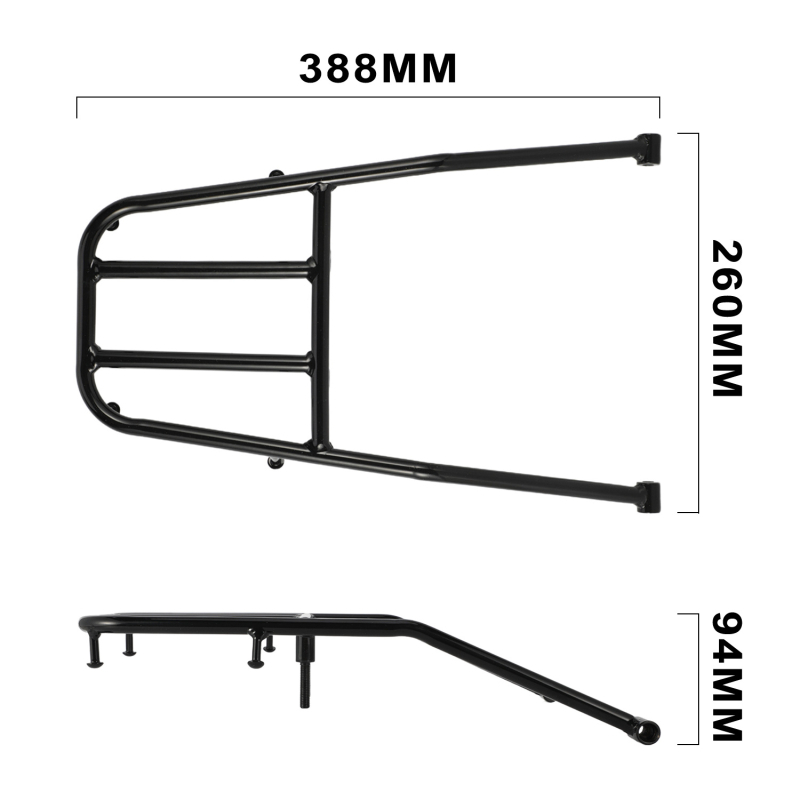 Hátsó csomagtartó polc Kawasaki KLX300/KLX300SM motorkerékpárokhoz — modell S-04-klx300 rear shelf, márka JFG
