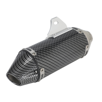 JFG S-04 Pilnsekciju izplūdes caurule KLX110/KLX110L (2012-2024), Nerūsējošais tērauds, Apaļš, Off-road, Augstas temperatūras izturība