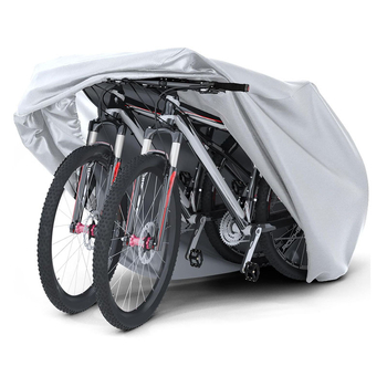 Ruifan velosipēda pārsegs, Oxford audums, 210D sudrabots ūdensizturīgs audums, lietus un putekļu aizsardzība ārējiem velosipēdiem un elektro velosipēdiem, pielāgojams logotips